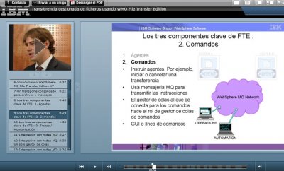 Sustituya el FTP con la Transferencia gestionada de ficheros de WebSphere. Presentación Multimedia.