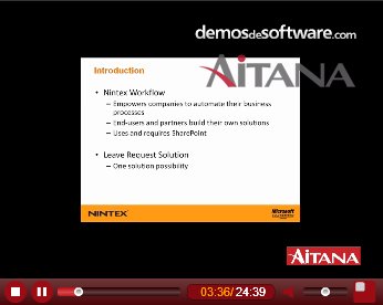 Aitana. Introducción a las características y funcionalidades de Nintex Workflow