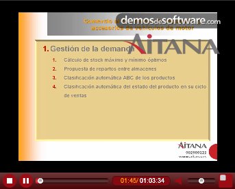 Vertical Microsoft Dynamics para sector Comercio al por menor de repuestos y accesorios de vehículos de motor. De Aitana. Webinar de 60 minutos. 