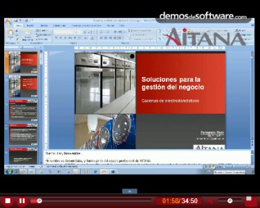 Microsoft Dynamics para cadenas de electrodomésticos, por Aitana. Webinar de media hora.