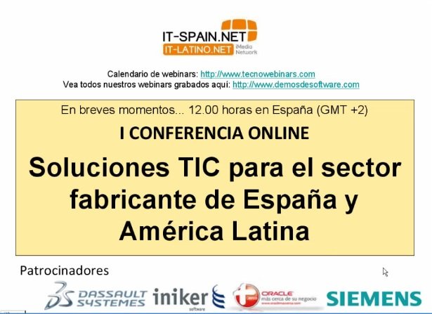 ESPECIAL: I Conferencia Online Soluciones Verticales para el Sector Industrial. 15 horas de webinars.