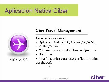 Movilidad con SAP Sybase, por Ciber. Webinar de 40 minutos.