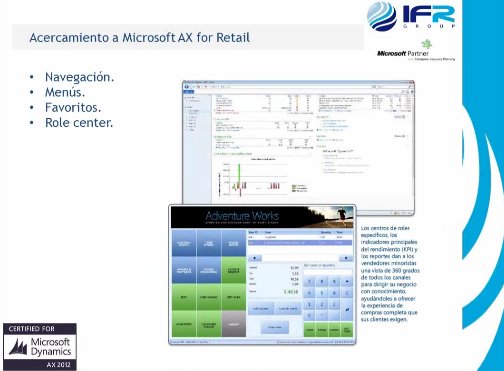 Microsoft AX para Retail. Por IFR. Webinar de 40 minutos.