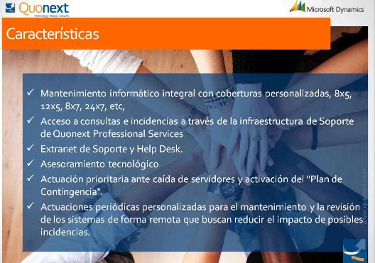 Servicios de mantenimiento de infraestructuras y virtualización de Quonext Professional Services. Webinar de 1 hora.