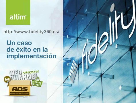 SAP Web Channel en fidelity360.es. Webinar de 1 hora.