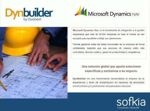 Dynbuilder, el vertical de Microsoft NAV para el sector de la construcción. Webinar de 1 hora y media.