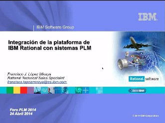 Integración de IBM Rational con el PLM. Webinar de 30 minutos.