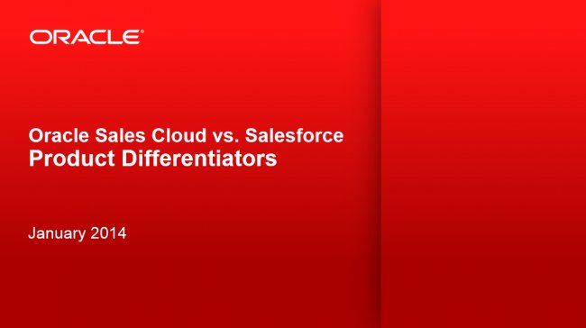 Oracle Sales Cloud versus Salesforce. Por Laurent Pacalin, de Oracle.