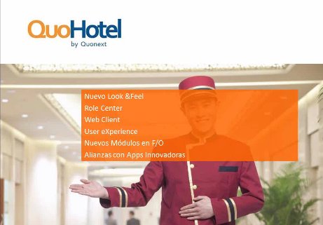 QuoHotel, solución de gestión ERP y PMS para hoteles y cadenas hoteleras. Webinar de 1 hora y media.