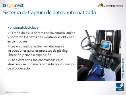 Gestión Avanzada de Almacenes con Microsoft Dynamics NAV. Webinar de 1 hora.