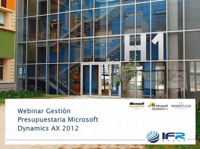 Presupuestos con Microsoft Dynamics AX Financial Management [Webinar de 42 mnts.]