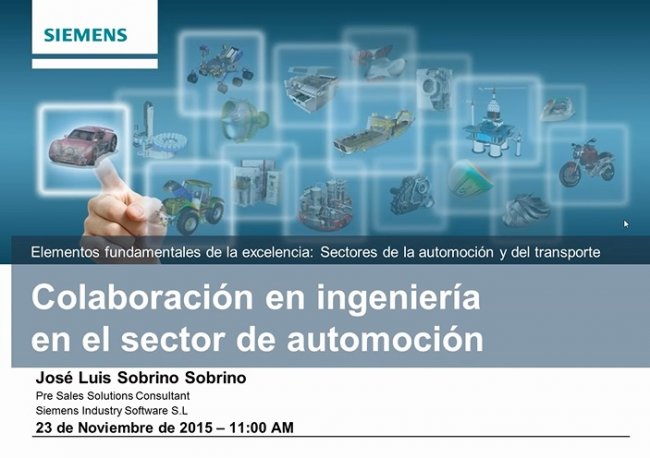 Ingeniería colaborativa con Teamcenter en el sector de Automoción [Webinar de 40 mnts.]