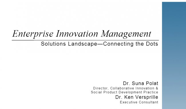 Enterprise Innovation Management. Informe CIM Data. Diciembre 2015. [PDF]