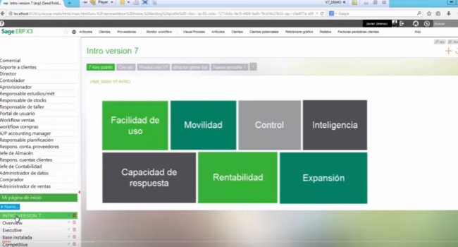 Sage ERP X3 Versión 7. Intro y demo. [Webinar de 37 mnts.]