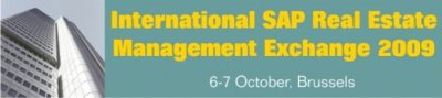 International SAP Real Estate Management Exchange 2009